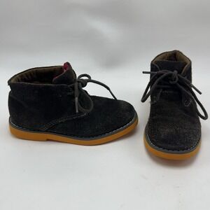 Florsheim Kids Chukka Boots Size 10 M Brown Suede Lace Up Shoes